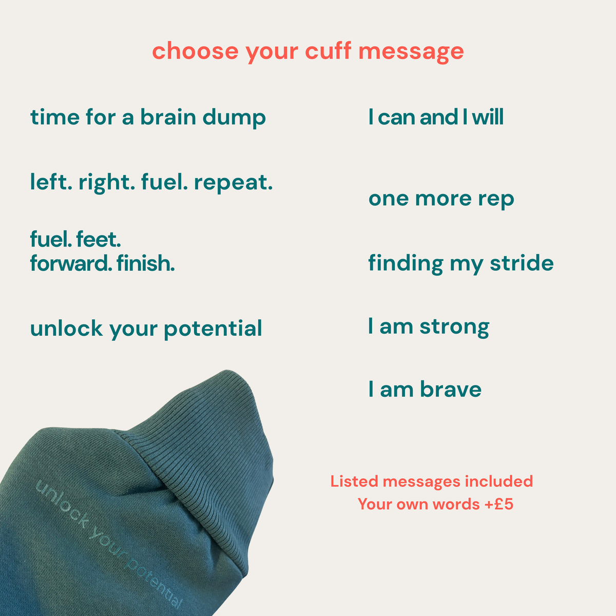 Heavyweight Cuff Message Hoody